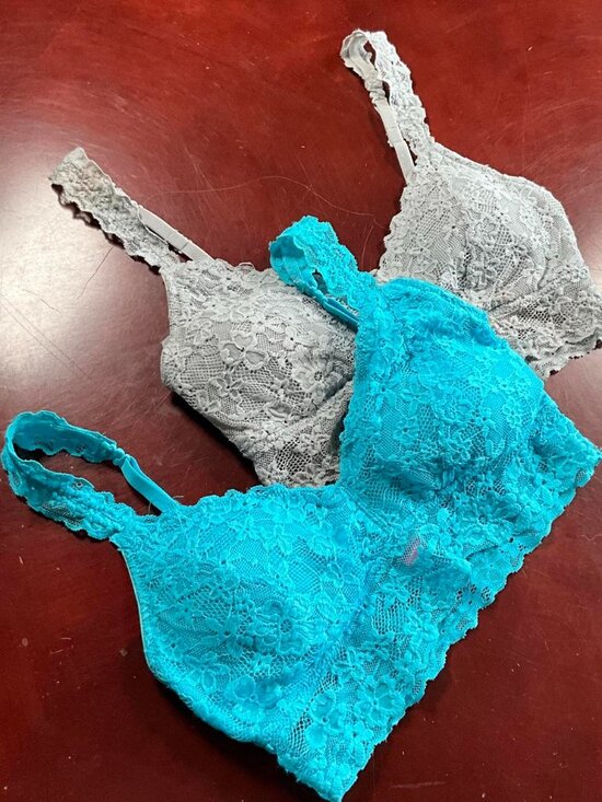 No Boundaries Other - Womens No Boundaries FLoral Stretch Lacy Lingerie Bralette Bundle (Small)